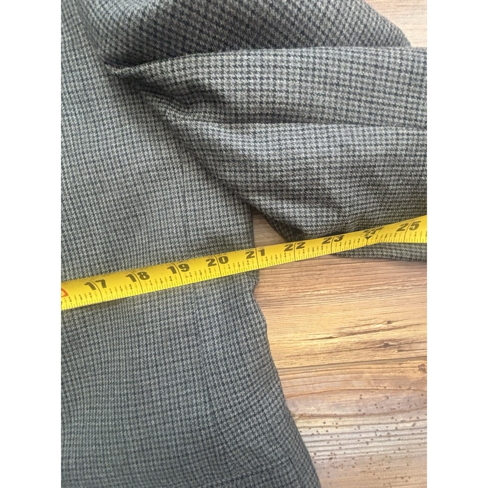 Chaps Mens 42R Gray Houndstooth Sport Coat Wool Jacket Academia NWOT - Picture 6 of 16